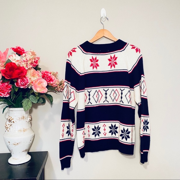 VINTAGE J.C. PENNEY Fair Isle Holiday Ski Sweater - Picture 7 of 13